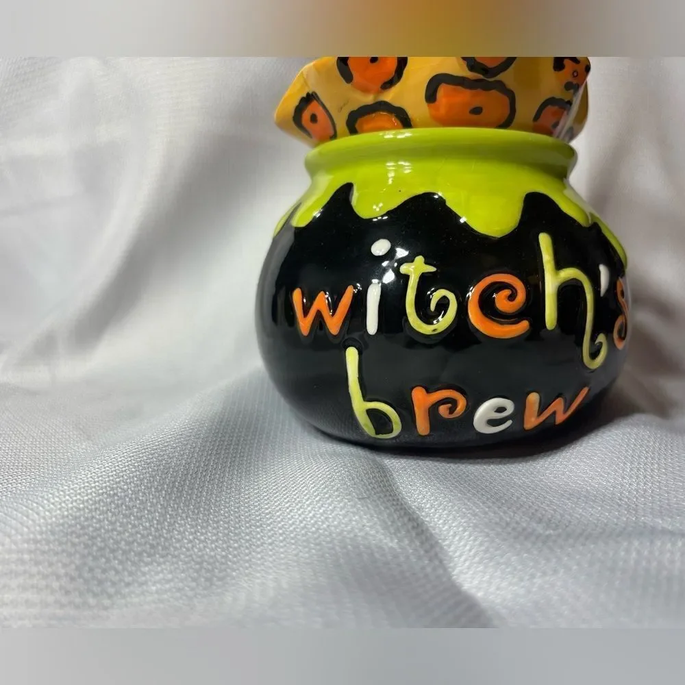 Witch’s Brew Cracker Barrel Masquerade Party Candy Halloween Dish EPC